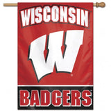 Wisconsin Badgers Banner 28x40 Vertical - Special Order
