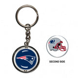 New England Patriots Key Ring Spinner Style - Special Order - Team Fan Cave