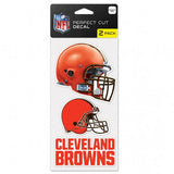 Cleveland Browns Set of 2 Die Cut Decals - Team Fan Cave