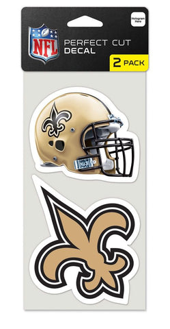 New Orleans Saints Set of 2 Die Cut Decals - Team Fan Cave