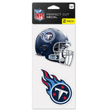 Tennessee Titans Set of 2 Die Cut Decals - Team Fan Cave