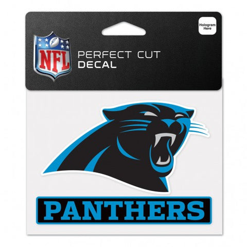 Carolina Panthers Decal 4.5x5.75 Perfect Cut Color - Team Fan Cave