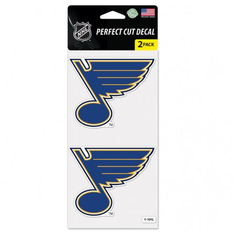 St. Louis Blues Decal 4x4 Perfect Cut Set of 2 Special Order - Team Fan Cave