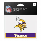 Minnesota Vikings Decal 4.5x5.75 Perfect Cut Color - Special Order - Team Fan Cave