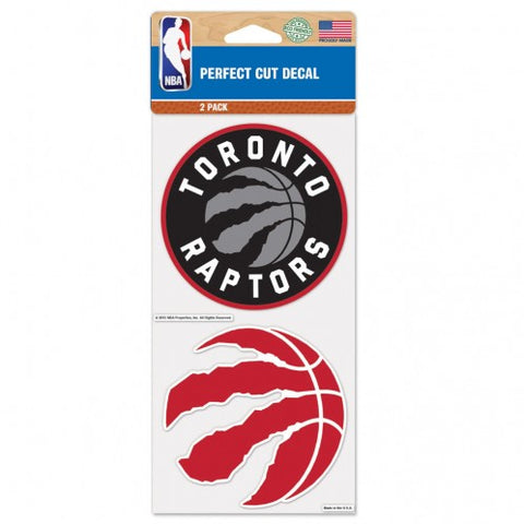 Toronto Raptors Decal 4x4 Perfect Cut Set of 2 - Team Fan Cave