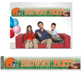 Cleveland Browns Banner 12x65 Party Style - Team Fan Cave