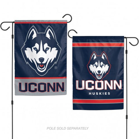 Connecticut Huskies Flag 12x18 Garden Style 2 Sided - Special Order-0
