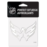 Washington Capitals Decal 4x4 Perfect Cut White Special Order - Team Fan Cave