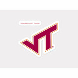 Virginia Tech Hokies Decal 4x4 Perfect Cut Color - Team Fan Cave