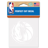 Dallas Mavericks Decal 4x4 Perfect Cut White Special Order - Team Fan Cave