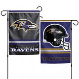 Baltimore Ravens Flag 12x18 Garden Style 2 Sided - Team Fan Cave