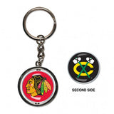 Chicago Blackhawks Key Ring Spinner Style Special Order - Team Fan Cave