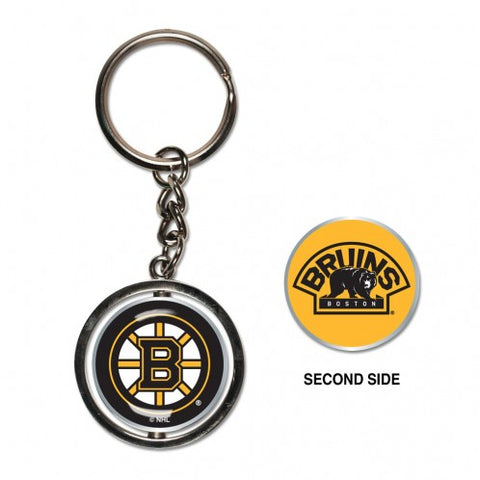 Boston Bruins Key Ring Spinner Style Special Order - Team Fan Cave
