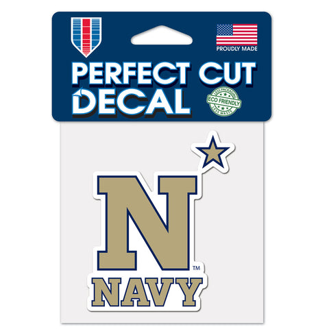 Navy Midshipmen Decal 4x4 Perfect Cut Color - Team Fan Cave