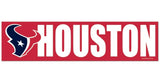 Houston Texans Decal Bumper Sticker - Special Order-0