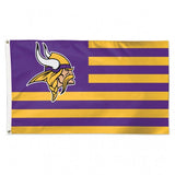 Minnesota Vikings Flag 3x5 Deluxe Americana Design - Team Fan Cave