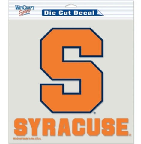 Syracuse Orange Decal 8x8 Die Cut Color - Team Fan Cave