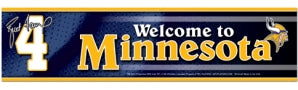 Minnesota Vikings Brett Favre Bumper Sticker - Team Fan Cave