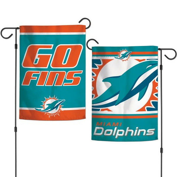 Miami Dolphins Flag 12x18 Garden Style 2 Sided Slogan Design - Special ...