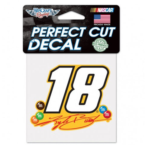 Kyle Busch Decal 4x4 Perfect Cut Color