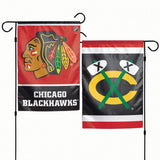 Chicago Blackhawks Flag 12x18 Garden Style 2 Sided - Team Fan Cave