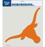 Texas Longhorns Decal 8x8 Die Cut Color - Team Fan Cave