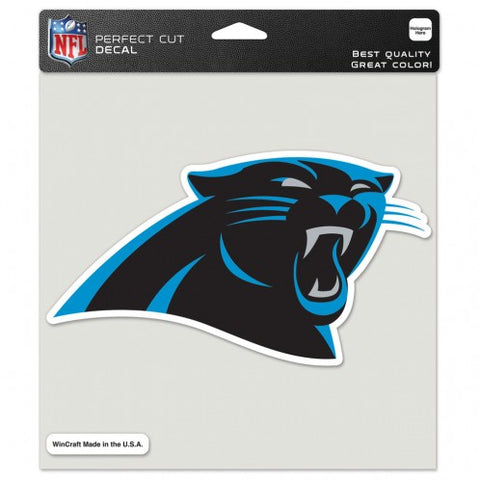 Carolina Panthers Decal 8x8 Die Cut Color - Team Fan Cave