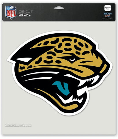 Jacksonville Jaguars Decal 8x8 Die Cut Color - Team Fan Cave