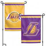 Los Angeles Lakers Flag 12x18 Garden Style 2 Sided - Team Fan Cave