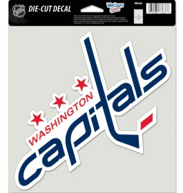 Washington Capitals Decal 8x8 Perfect Cut Color