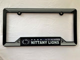 Penn State Nittany Lions License Plate Frame Plastic Black - Team Fan Cave