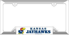 Kansas Jayhawks Plastic License Plate Frame - Team Fan Cave