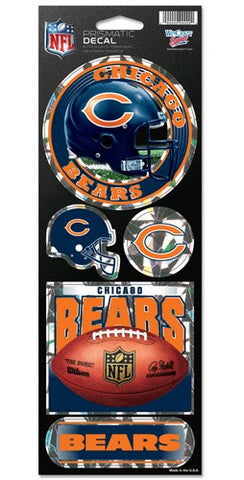 Chicago Bears Stickers Prismatic - Team Fan Cave