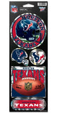 Houston Texans Stickers Prismatic - Team Fan Cave