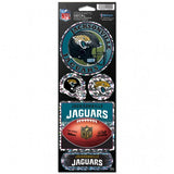 Jacksonville Jaguars Decal 4x11 Die Cut Prismatic Style - Team Fan Cave