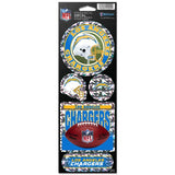 Los Angeles Chargers Decal 4x11 Die Cut Prismatic Style - Team Fan Cave