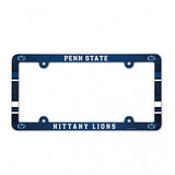 Penn State Nittany Lions Plastic Full Color License Plate Frame - Team Fan Cave