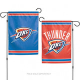 Oklahoma City Thunder Flag 12x18 Garden Style 2 Sided - Team Fan Cave