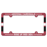 Arizona Cardinals License Plate Frame Plastic Full Color Style - Team Fan Cave