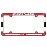 Atlanta Falcons License Plate Frame Plastic Full Color Style - Team Fan Cave