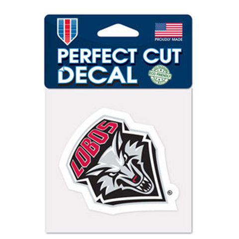 New Mexico Lobos Decal 4x4 Perfect Cut Color - Team Fan Cave