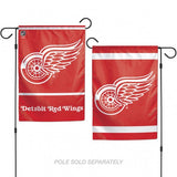 Detroit Red Wings Flag 12x18 Garden Style 2 Sided - Team Fan Cave