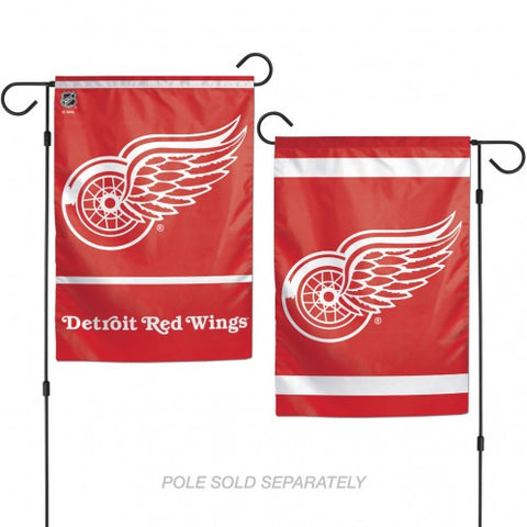 Detroit Red Wings Flag 12x18 Garden Style 2 Sided - Team Fan Cave