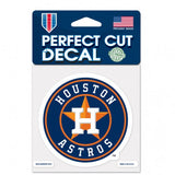 Houston Astros Decal 4x4 Perfect Cut Color - Team Fan Cave