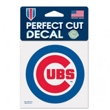 Chicago Cubs Decal 4x4 Perfect Cut Color - Team Fan Cave