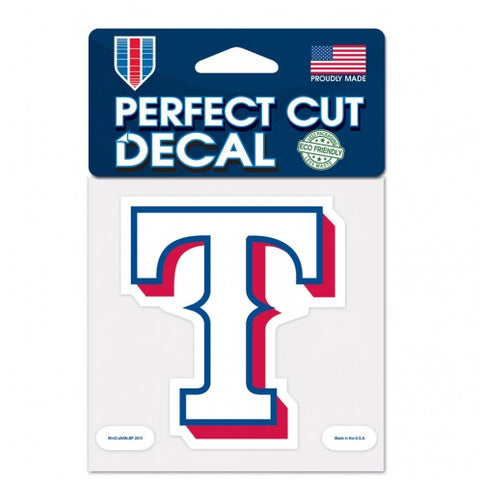 Texas Rangers Decal 4x4 Perfect Cut Color - Team Fan Cave