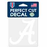 Alabama Crimson Tide Decal 4x4 Perfect Cut White