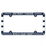 Detroit Tigers License Plate Frame Plastic Full Color Style-0