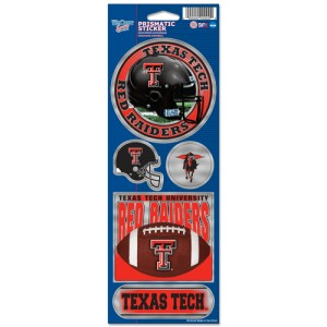 Texas Tech Red Raiders Stickers Prismatic - Team Fan Cave