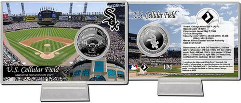 Chicago White Sox US Cellular Field Silver Plate Coin Card - Team Fan Cave